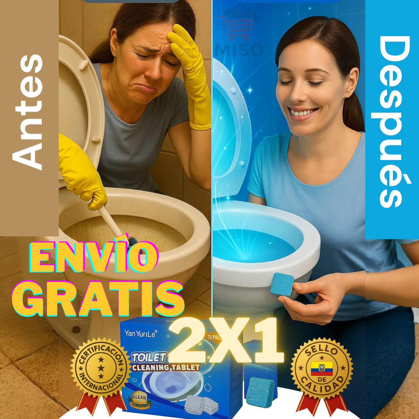 Toilet Bowl - Baño Limpio y Fresco